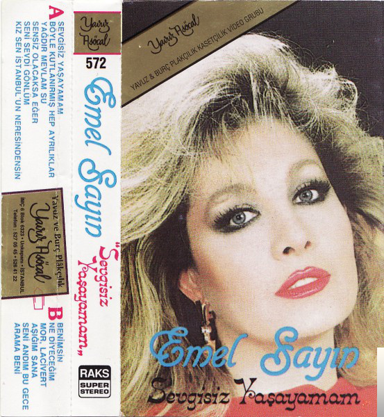 دانلود آلبوم Sevgisiz Yaşayamam (1986) از Emel Sayın