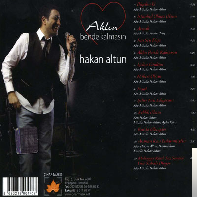دانلود آلبوم Aklın Bende Kalmasın (2008) از Hakan Altun