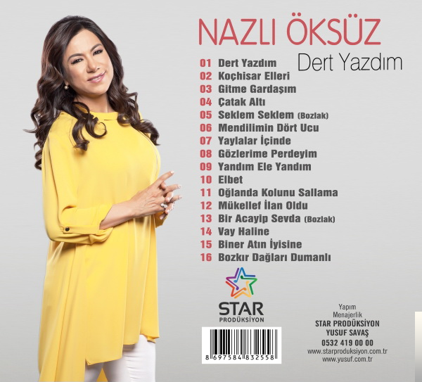 دانلود آلبوم Dert Yazdım (2015) از Nazlı Öksüz