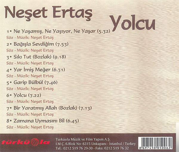 دانلود آلبوم Yolcu (1979) از Neşet Ertaş